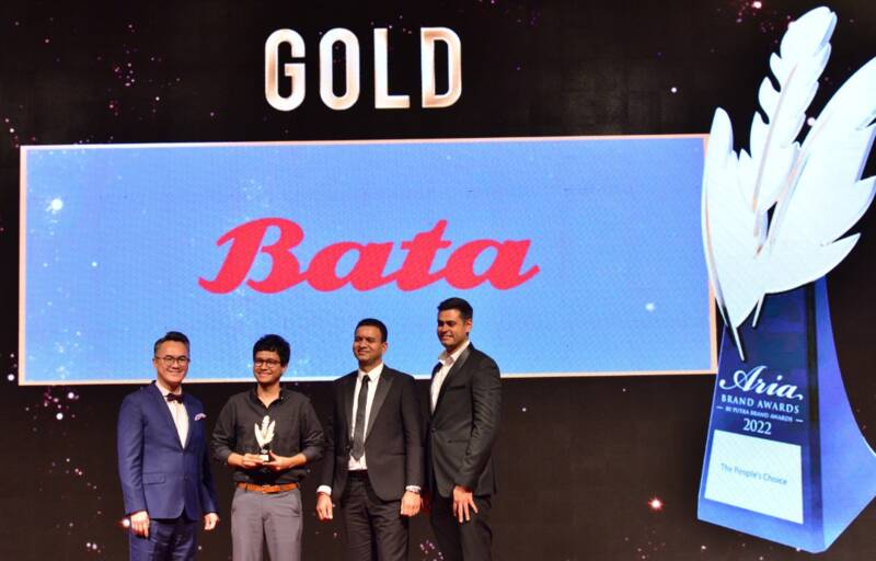 Bata Malaysia won the Gold Award at Putra Aria Brand Awards 2022