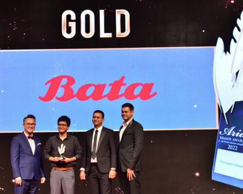 Bata Malaysia won the Gold Award at Putra Aria Brand Awards 2022